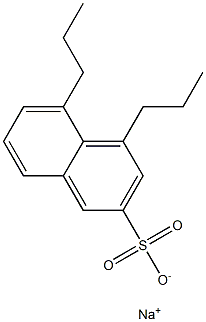 4,5-Dipropyl-2-naphthalenesulfonic acid sodium salt Struktur