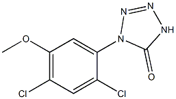 1-(2,4-Dichloro-5-methoxyphenyl)-1H-tetrazol-5(4H)-one Struktur