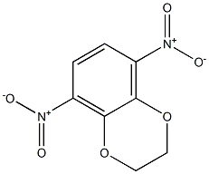 5,8-Dinitro-2,3-dihydro-1,4-benzodioxin Struktur