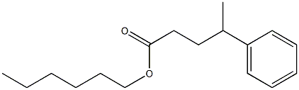 4-Phenylpentanoic acid hexyl ester Struktur