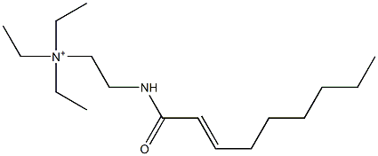 N,N,N-Triethyl-2-(2-nonenoylamino)ethanaminium Struktur