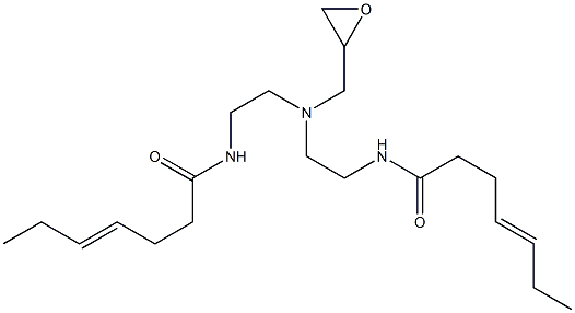 N,N-Bis[2-(4-heptenoylamino)ethyl]glycidylamine Struktur