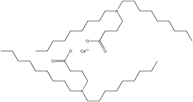 Bis[4-(dinonylamino)butyric acid]calcium salt Struktur