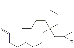 N,N-Dibutyl-N-(7-octenyl)-2-oxiranemethanaminium Struktur