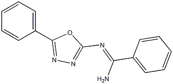 N2-(5-Phenyl-1,3,4-oxadiazol-2-yl)benzamidine Struktur