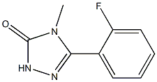 4-Methyl-5-(2-fluorophenyl)-2H-1,2,4-triazol-3(4H)-one Struktur