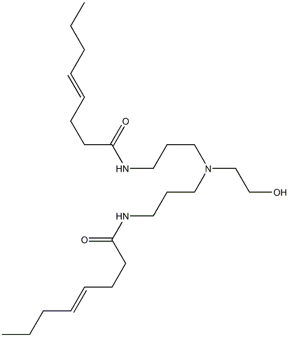 N,N'-[2-Hydroxyethyliminobis(3,1-propanediyl)]bis(4-octenamide) Struktur