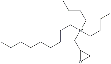 N,N-Dibutyl-N-(2-nonenyl)-2-oxiranemethanaminium Struktur