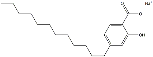 4-Dodecyl-2-hydroxybenzoic acid sodium salt Struktur