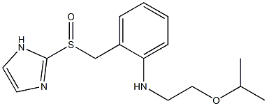 N-(2-Isopropoxyethyl)-2-[(1H-imidazol-2-yl)sulfinylmethyl]aniline Struktur