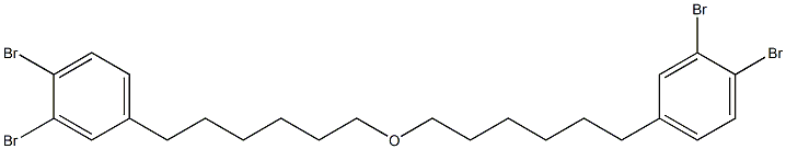 3,4-Dibromophenylhexyl ether Struktur