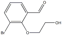 3-Bromo-2-(2-hydroxyethoxy)benzaldehyde Struktur