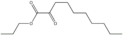 2-Oxodecanoic acid propyl ester Struktur