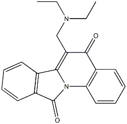 6-[(Diethylamino)methyl]isoindolo[2,1-a]quinoline-5,11(5H)-dione Struktur