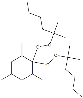 2,4,6-Trimethyl-1,1-bis(1,1-dimethylpentylperoxy)cyclohexane Struktur