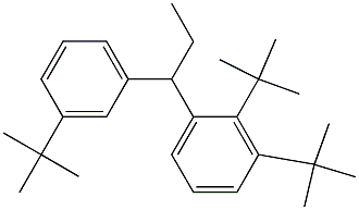 1-(2,3-Di-tert-butylphenyl)-1-(3-tert-butylphenyl)propane Struktur