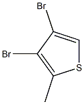 3,4-Dibromo-2-methylthiophene Struktur