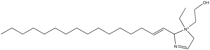 1-Ethyl-2-(1-hexadecenyl)-1-(2-hydroxyethyl)-3-imidazoline-1-ium Struktur