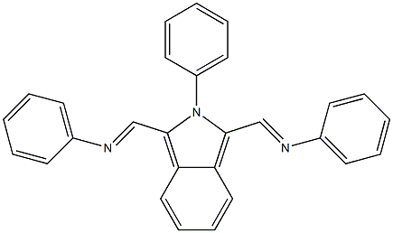 2-Phenyl-1,3-bis(phenyliminomethyl)-2H-isoindole Struktur