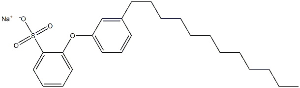 2-(3-Dodecylphenoxy)benzenesulfonic acid sodium salt Struktur