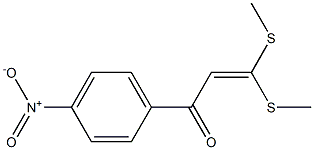 4-Nitrobenzoylketene dimethyl dithioacetal Struktur