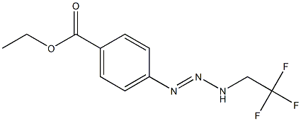 4-[3-(2,2,2-Trifluoroethyl)-1-triazenyl]benzoic acid ethyl ester Struktur