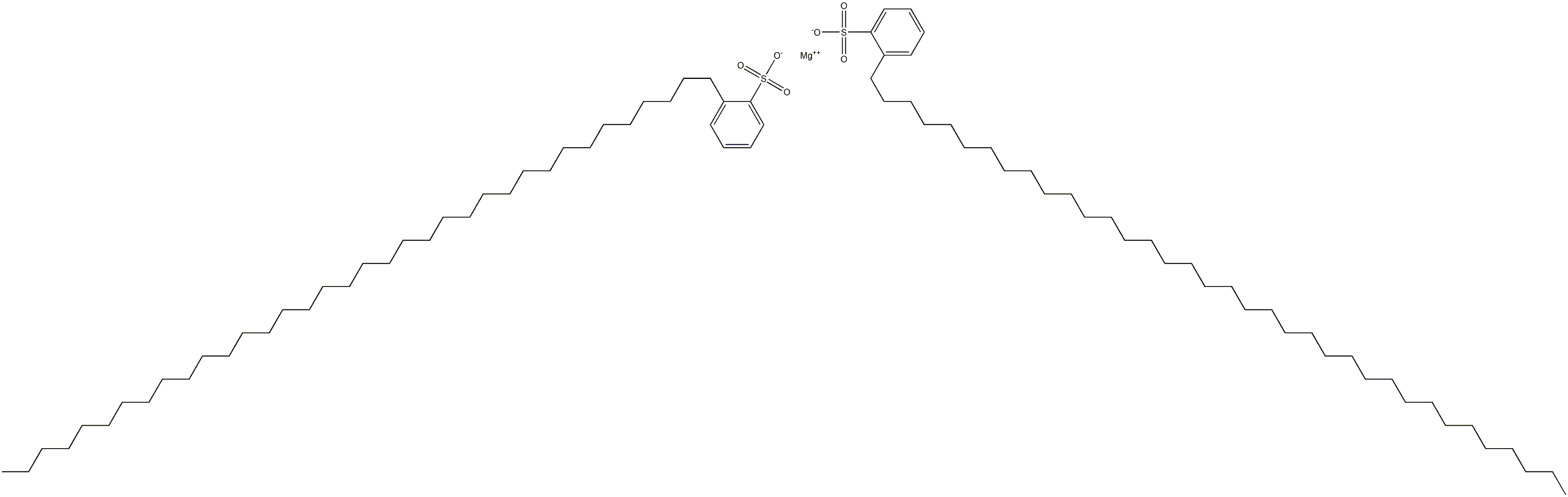 Bis[2-(hexatriacontan-1-yl)benzenesulfonic acid]magnesium salt Struktur