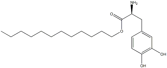 3-Hydroxy-L-tyrosine dodecyl ester Struktur