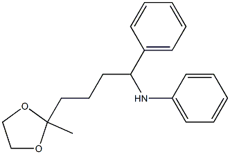 2-Methyl-2-[4-phenyl-4-(phenylamino)butyl]-1,3-dioxolane Struktur