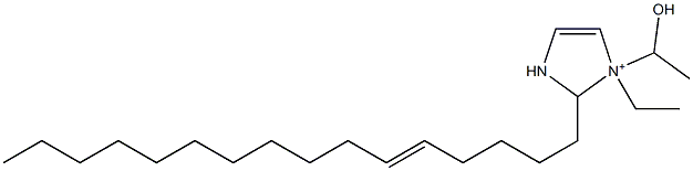 1-Ethyl-2-(5-hexadecenyl)-1-(1-hydroxyethyl)-4-imidazoline-1-ium Struktur