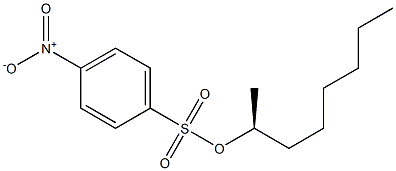 (+)-p-Nitrobenzenesulfonic acid (S)-1-methylheptyl ester Struktur