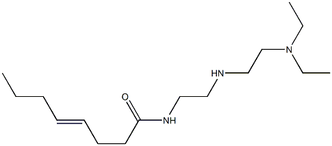 N-[2-[2-(Diethylamino)ethylamino]ethyl]-4-octenamide Struktur