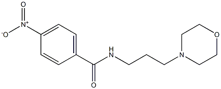 N-(3-Morpholinopropyl)-4-nitrobenzamide Struktur