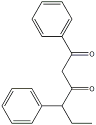 1,4-Diphenyl-1,3-hexanedione Struktur