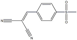 (4-Methylsulfonylbenzylidene)malononitrile Struktur