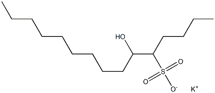 6-Hydroxypentadecane-5-sulfonic acid potassium salt Struktur