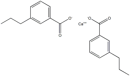 Bis(3-propylbenzoic acid)calcium salt Struktur