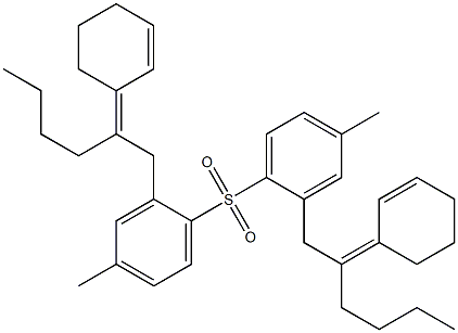 [(Z)-2-(2-Cyclohexen-1-ylidene)hexyl](4-methylphenyl) sulfone Struktur