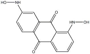 1,7-Bis(hydroxyamino)anthraquinone Struktur