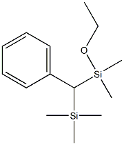 Phenyl(trimethylsilyl)(ethoxydimethylsilyl)methane Struktur