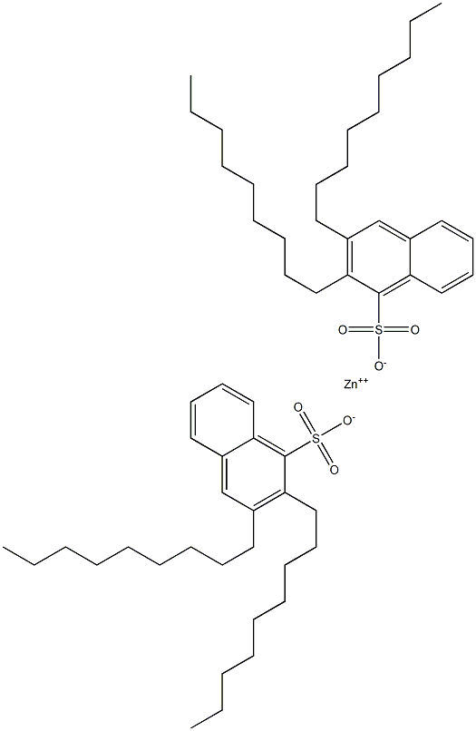 Bis(2,3-dinonyl-1-naphthalenesulfonic acid)zinc salt Struktur