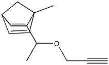 2-[1-(2-Propynyloxy)ethyl]-1-methylbicyclo[2.2.1]hepta-2,5-diene Struktur