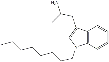 3-(2-Aminopropyl)-1-octyl-1H-indole Struktur