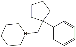 1-[(1-Phenylcyclopentyl)methyl]piperidine Struktur