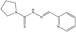 1-(2-Pyridinylmethylene)-2-(1-pyrrolidinylthiocarbonyl)hydrazine Struktur