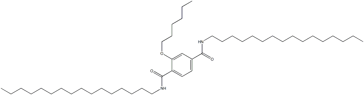 2-(Hexyloxy)-N,N'-dihexadecylterephthalamide Struktur