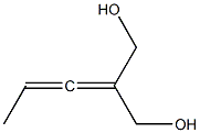 2-(Hydroxymethyl)-2,3-pentadien-1-ol Struktur