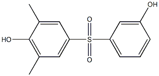 3',4-Dihydroxy-3,5-dimethyl[sulfonylbisbenzene] Struktur