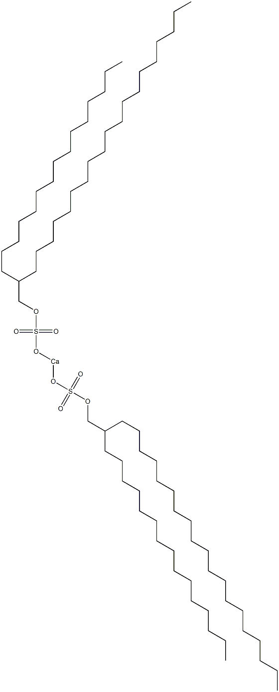 Bis(2-pentadecylhenicosyloxysulfonyloxy)calcium Struktur