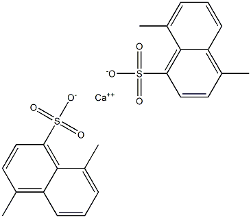 Bis(4,8-dimethyl-1-naphthalenesulfonic acid)calcium salt Struktur